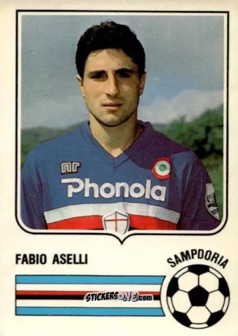 Sticker Fabio Aselli - Forza Goal 1985-1986
 n. SAMP8 - Perfetti