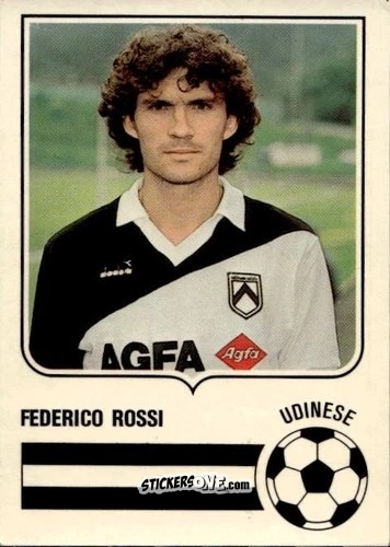 Figurina Federico Rossi - Forza Goal 1985-1986
 n. UDI9 - Perfetti