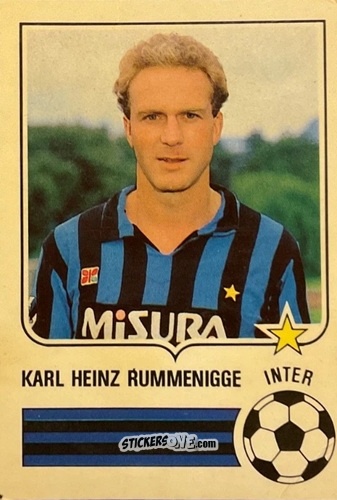 Sticker Karl Heinz Rummenigge - Forza Goal 1984-1985
 n. INT16 - Perfetti