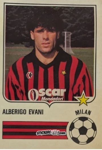 Figurina Alberigo Evani - Forza Goal 1984-1985
 n. MIL4 - Perfetti