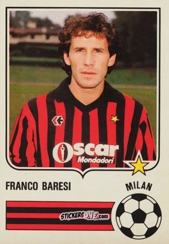 Figurina Franco Baresi - Forza Goal 1984-1985
 n. MIL9 - Perfetti