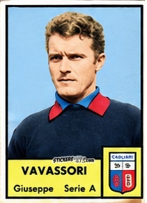 Sticker Giuseppe Vavassori - Tutti i Calciatori 1964-65
 n. 70 - MIRA