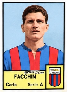 Sticker Carlo Facchin - Tutti i Calciatori 1964-65
 n. 80 - MIRA