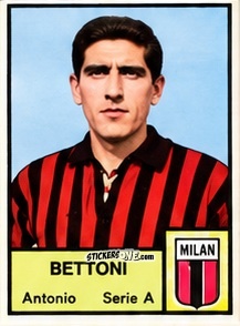 Sticker Antonio Bettoni - Tutti i Calciatori 1964-65
 n. 116 - MIRA