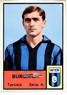 Figurina Tarcisio Burgnich - Tutti i Calciatori 1964-65
 n. 155 - MIRA