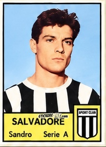 Sticker Sandro Salvadore - Tutti i Calciatori 1964-65
 n. 177 - MIRA