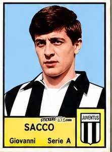 Sticker Giovanni Sacco - Tutti i Calciatori 1964-65
 n. 187 - MIRA