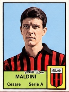 Cromo Cesare Maldini - Tutti i Calciatori 1964-65
 n. 289 - MIRA