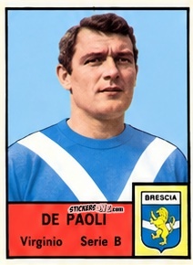 Sticker Virginio De Paoli - Tutti i Calciatori 1964-65
 n. 424 - MIRA