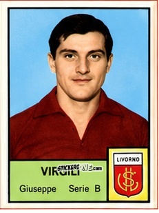 Sticker Giuseppe Virgili - Tutti i Calciatori 1964-65
 n. 460 - MIRA