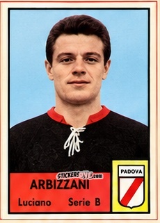 Sticker Luciano Arbizzani - Tutti i Calciatori 1964-65
 n. 500 - MIRA