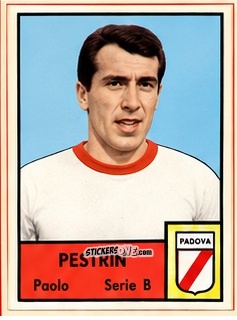 Sticker Paolo Pestrin - Tutti i Calciatori 1964-65
 n. 507 - MIRA