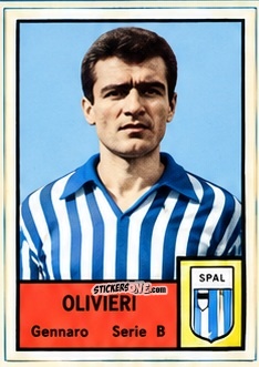 Sticker Gennaro Olivieri - Tutti i Calciatori 1964-65
 n. 578 - MIRA