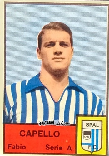Sticker Fabio Capello - Tutti i Calciatori 1964-65
 n. 581 - MIRA