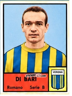 Sticker Romano Di Bari - Tutti i Calciatori 1964-65
 n. 625 - MIRA