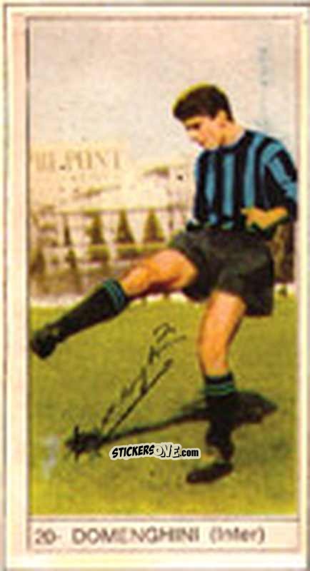 Sticker Domenghini - Calcio Italia 1965-66
 n. 20 - Baggioli