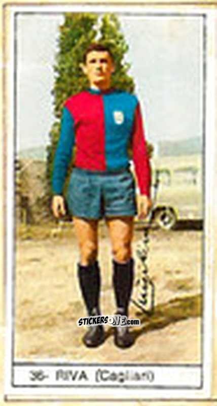 Sticker Riva - Calcio Italia 1965-66
 n. 36 - Baggioli