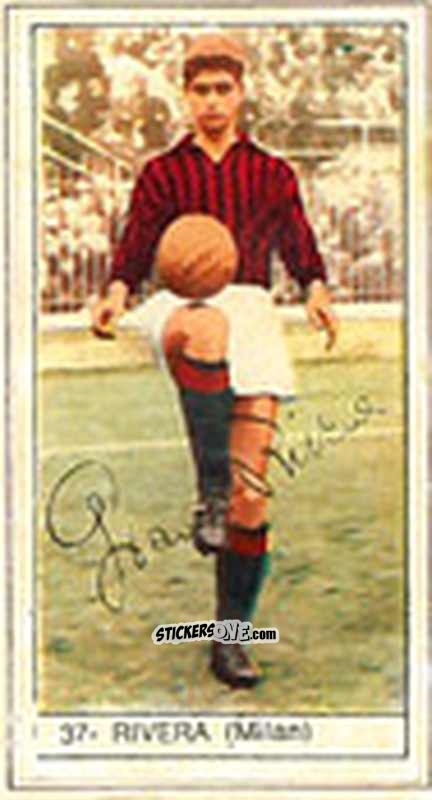 Sticker Rivera - Calcio Italia 1965-66
 n. 37 - Baggioli