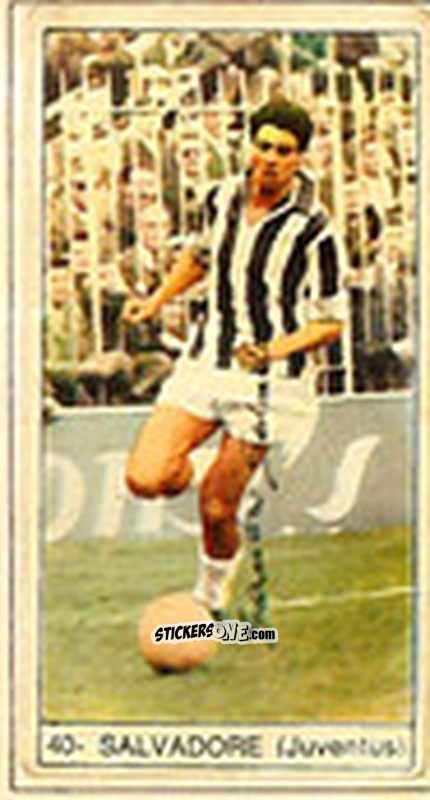 Figurina Salvadore - Calcio Italia 1965-66 n. 40 - Baggioli
