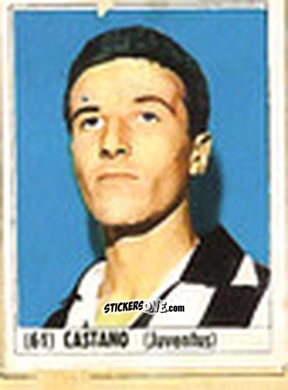 Figurina Castano - Calcio Italia 1965-66 n. 61 - Baggioli