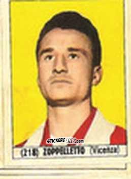 Sticker Zoppelletto - Calcio Italia 1965-66 n. 218 - Baggioli