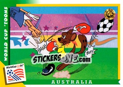 Sticker Australia - FIFA World Cup USA 1994. Looney Tunes n. 6 - Upper Deck
