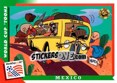 Sticker Mexico - FIFA World Cup USA 1994. Looney Tunes n. 7 - Upper Deck