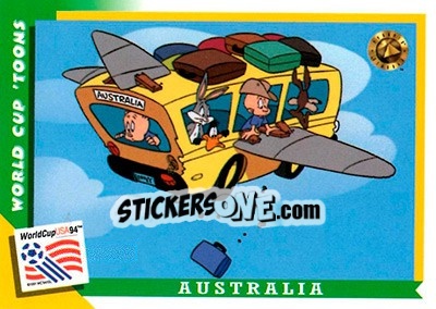 Sticker Australia - FIFA World Cup USA 1994. Looney Tunes n. 15 - Upper Deck