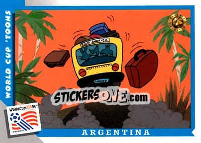 Figurina Argentina - FIFA World Cup USA 1994. Looney Tunes - Upper Deck