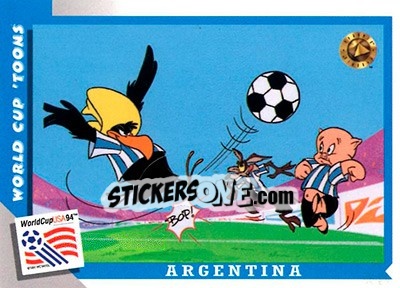 Cromo Argentina - FIFA World Cup USA 1994. Looney Tunes - Upper Deck