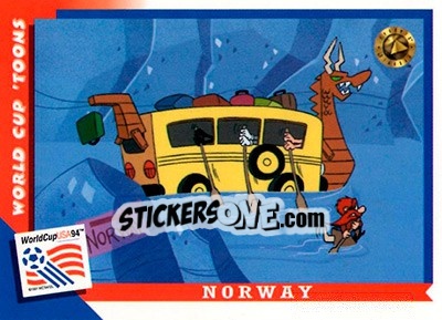 Sticker Norway - FIFA World Cup USA 1994. Looney Tunes - Upper Deck