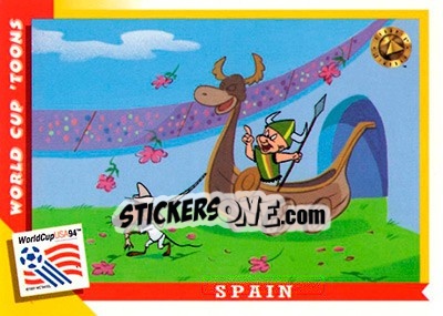 Sticker Spain - FIFA World Cup USA 1994. Looney Tunes n. 52 - Upper Deck