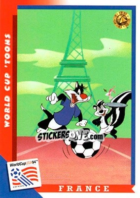 Sticker France - FIFA World Cup USA 1994. Looney Tunes n. 62 - Upper Deck