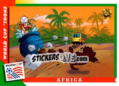 Sticker Africa - FIFA World Cup USA 1994. Looney Tunes - Upper Deck