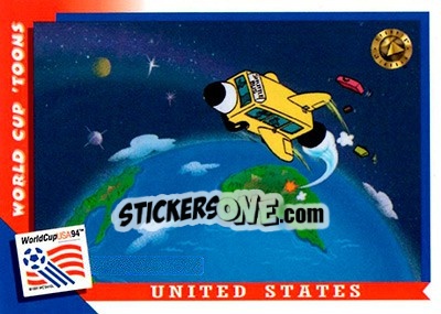 Sticker United States - FIFA World Cup USA 1994. Looney Tunes - Upper Deck