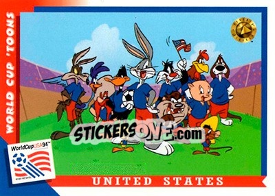 Sticker United States - FIFA World Cup USA 1994. Looney Tunes n. 72 - Upper Deck