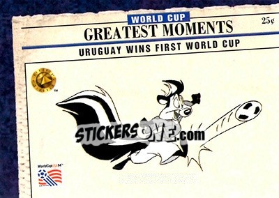Sticker WC 1930 - FIFA World Cup USA 1994. Looney Tunes n. 87 - Upper Deck