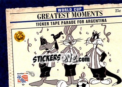 Sticker WC 1978 - FIFA World Cup USA 1994. Looney Tunes - Upper Deck
