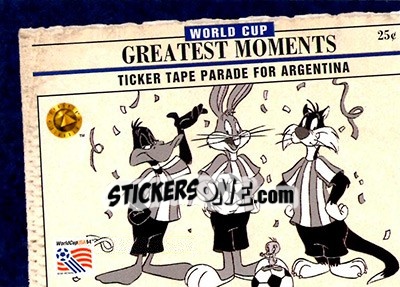 Sticker WC 1978 - FIFA World Cup USA 1994. Looney Tunes n. 97 - Upper Deck