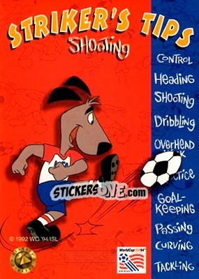 Sticker Shooting - FIFA World Cup USA 1994. Looney Tunes n. 119 - Upper Deck