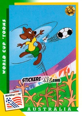 Sticker Australia - FIFA World Cup USA 1994. Looney Tunes n. 5 - Upper Deck