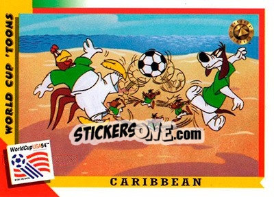 Sticker Caribbean - FIFA World Cup USA 1994. Looney Tunes - Upper Deck