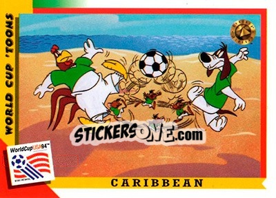 Sticker Caribbean - FIFA World Cup USA 1994. Looney Tunes n. 13 - Upper Deck