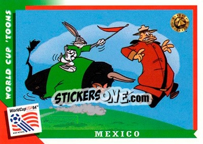 Sticker Mexico - FIFA World Cup USA 1994. Looney Tunes n. 14 - Upper Deck