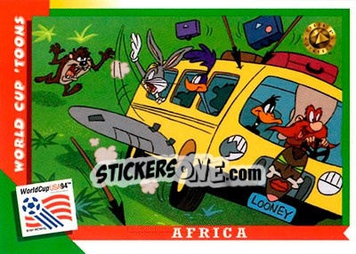 Sticker Africa - FIFA World Cup USA 1994. Looney Tunes n. 36 - Upper Deck