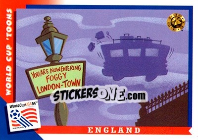 Sticker England - FIFA World Cup USA 1994. Looney Tunes n. 42 - Upper Deck