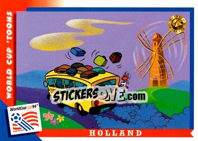 Sticker Holland - FIFA World Cup USA 1994. Looney Tunes - Upper Deck