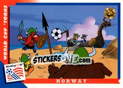 Sticker Norway - FIFA World Cup USA 1994. Looney Tunes - Upper Deck