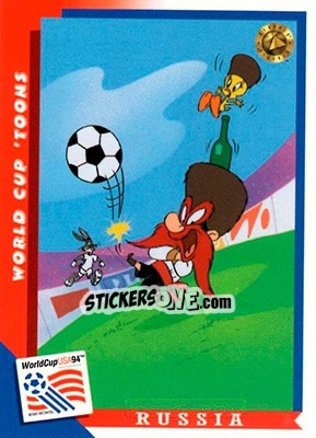 Sticker Russia - FIFA World Cup USA 1994. Looney Tunes - Upper Deck