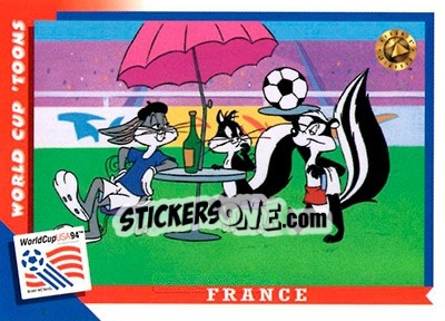 Sticker France - FIFA World Cup USA 1994. Looney Tunes n. 59 - Upper Deck